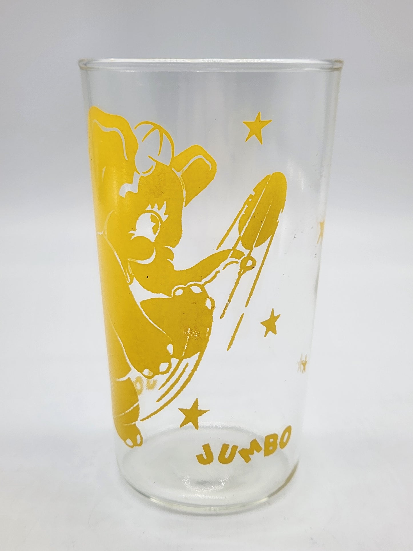 Jolly Jumbo Elephant Vintage Drinking Glass Cup