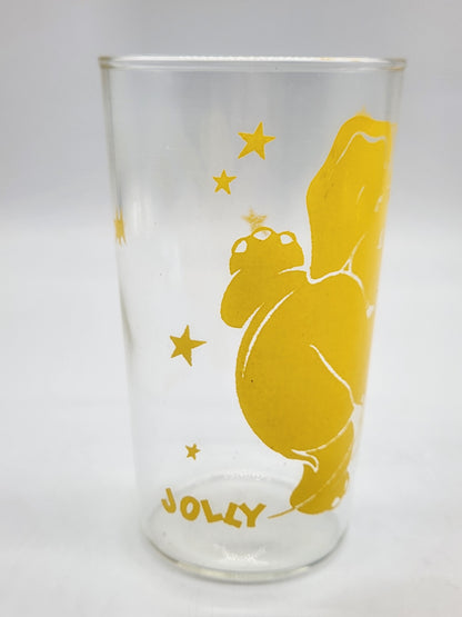 Jolly Jumbo Elephant Vintage Drinking Glass Cup