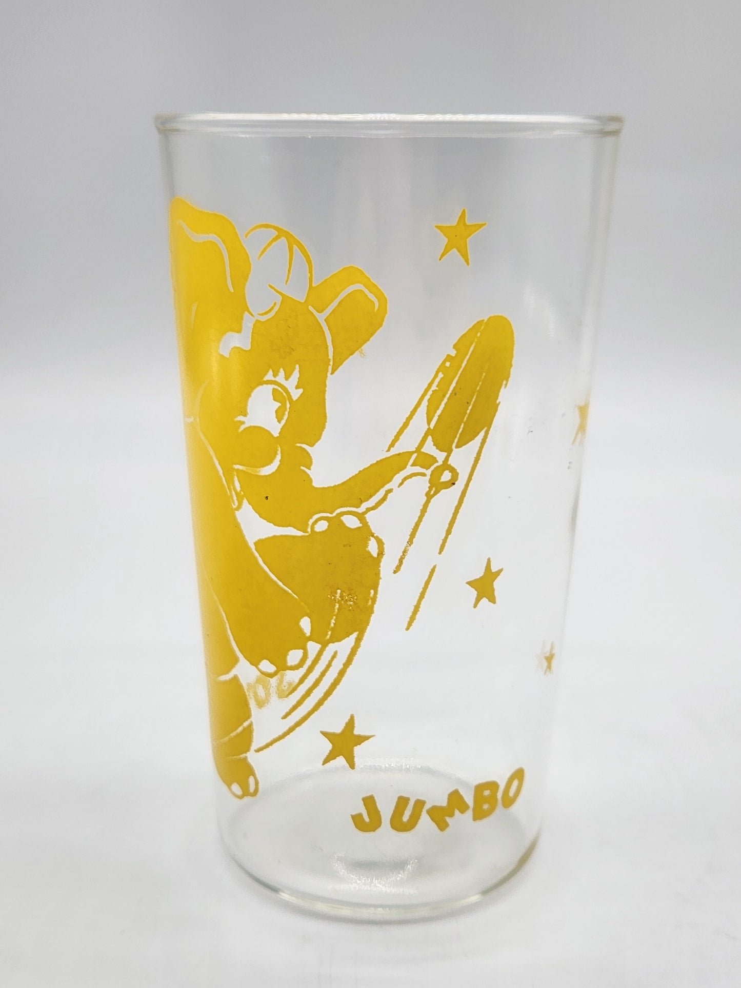 Jolly Jumbo Elephant Vintage Drinking Glass Cup