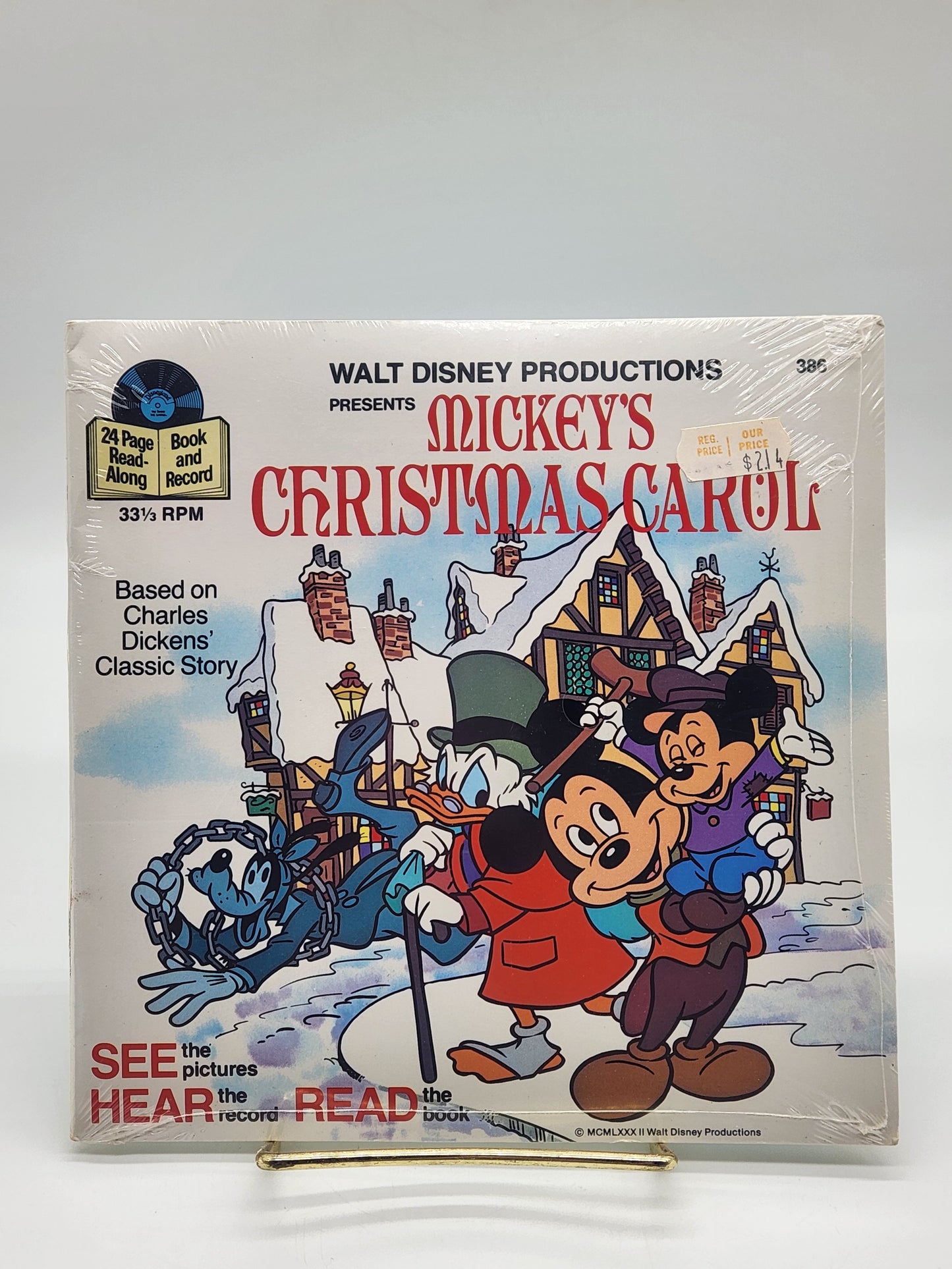 Walt Disney Productions Presents Mickey's Christmas Carol 7" 33 1/3 rpm 386