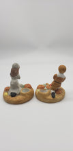 Load image into Gallery viewer, House Of Lloyd - Pilgrims Giving Thanks Taper Candle Holders Thanksgiving Pair
