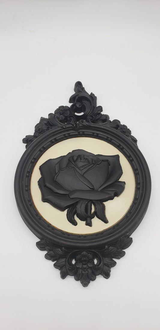 Dart Plastic Wall Art Flower - Black