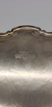Load image into Gallery viewer, Leonard Silver Plate Footed Engraved Baroque Oval / oblong Tray
