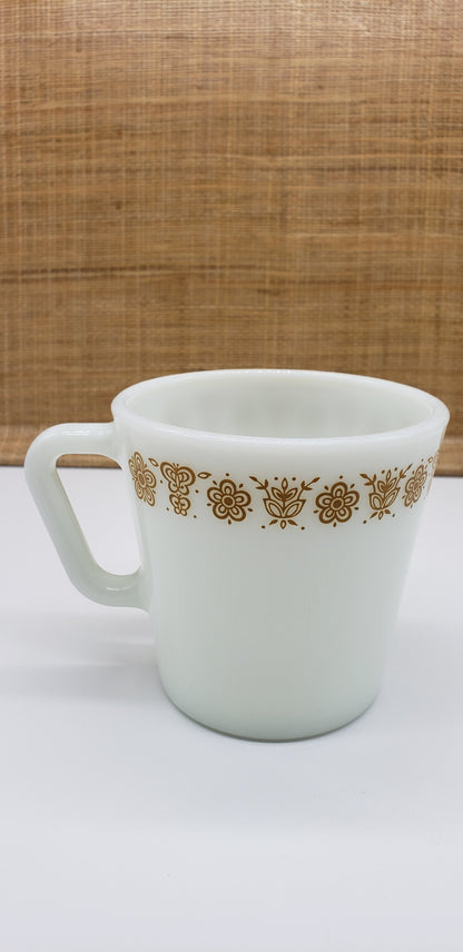 Butterfly Gold Pyrex Mug