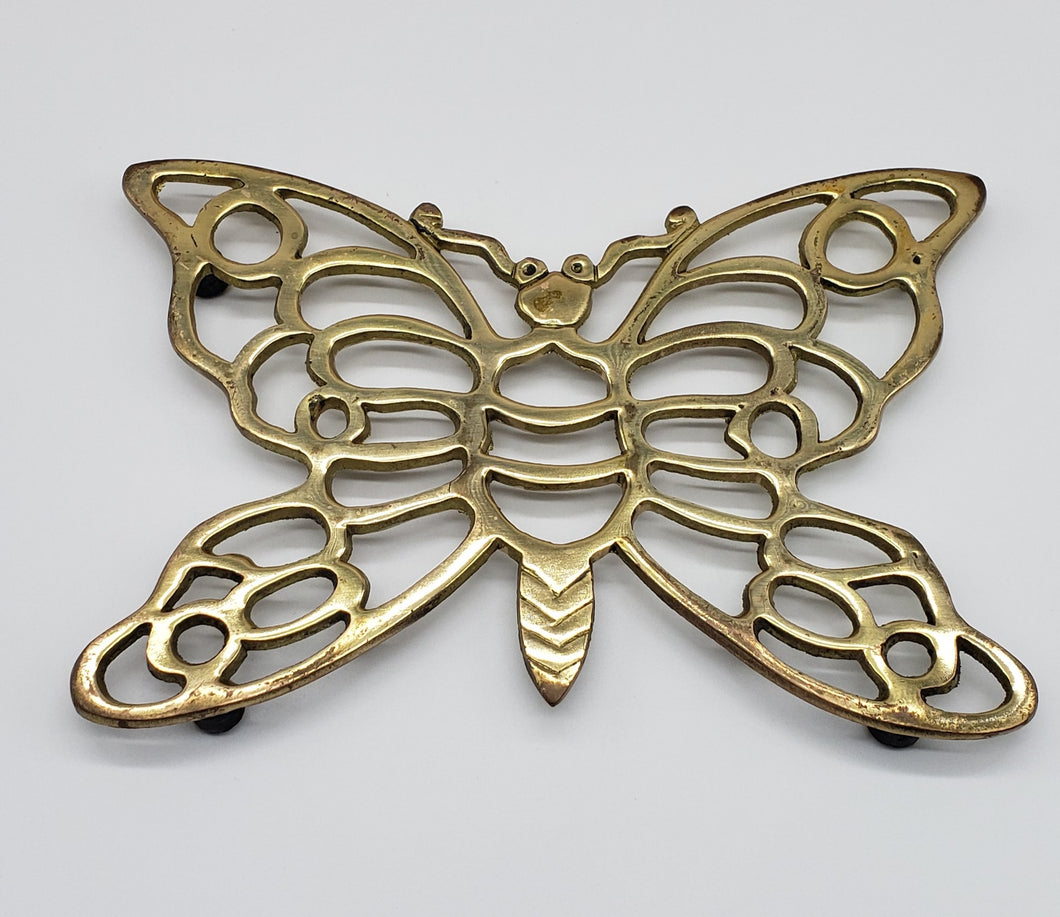 Brass Butterfly Trivet