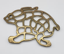 Load image into Gallery viewer, Brass Rabbit Trivet

