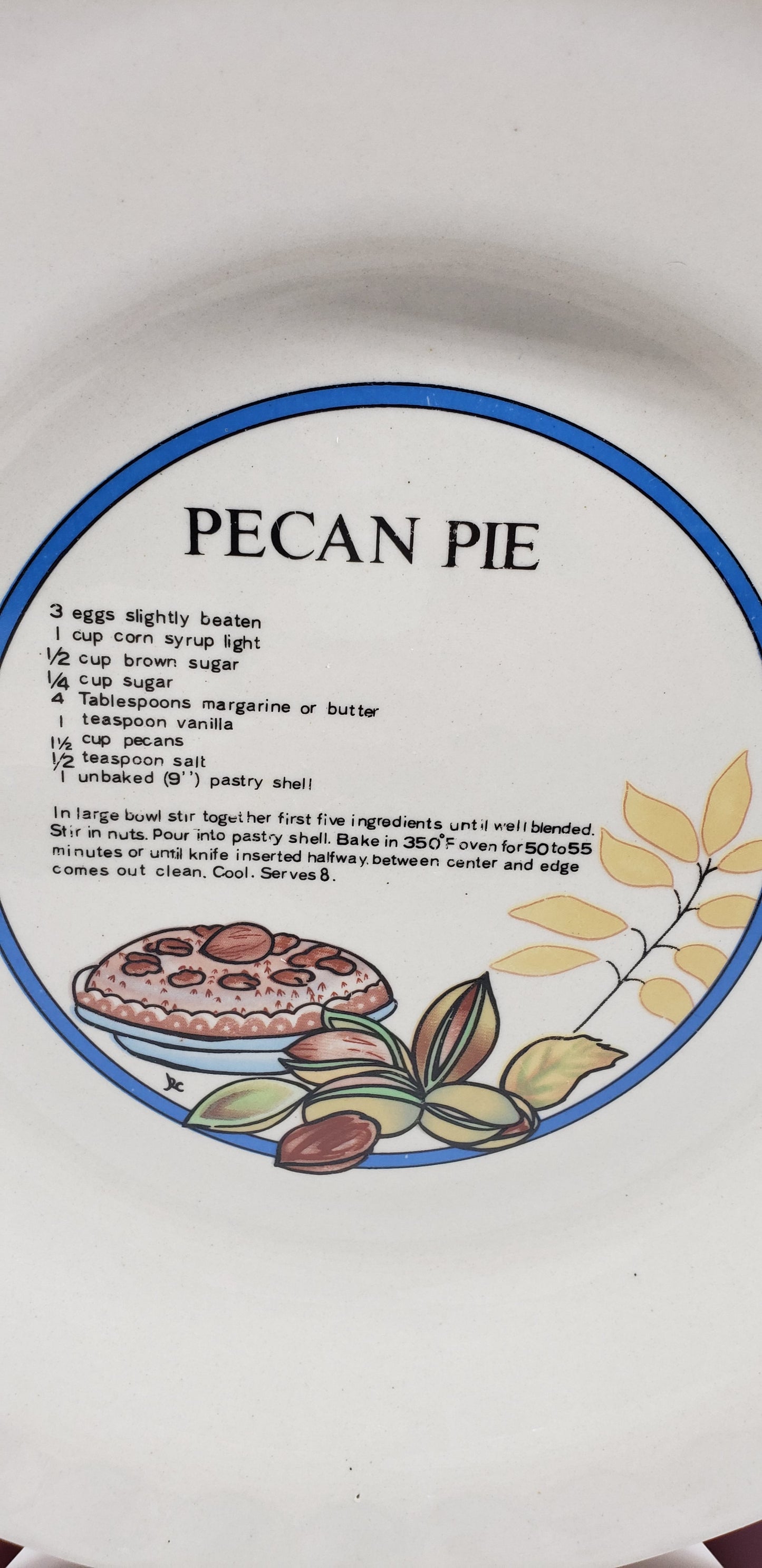 Pecan Pie Plate