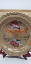 Load image into Gallery viewer, Pumpkin Pie Recipe Pie Plate
