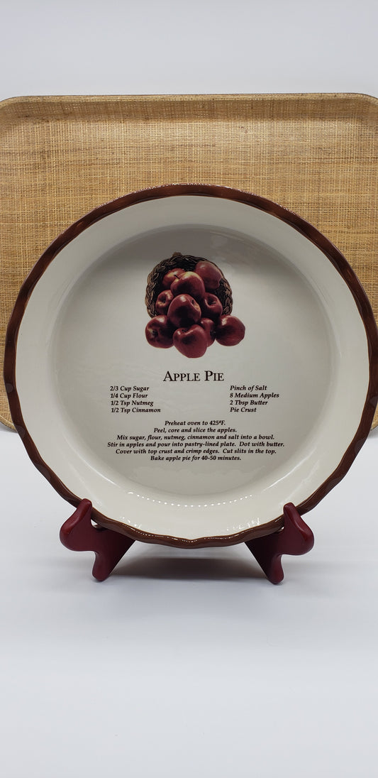 Apple Pie Recipe Plate