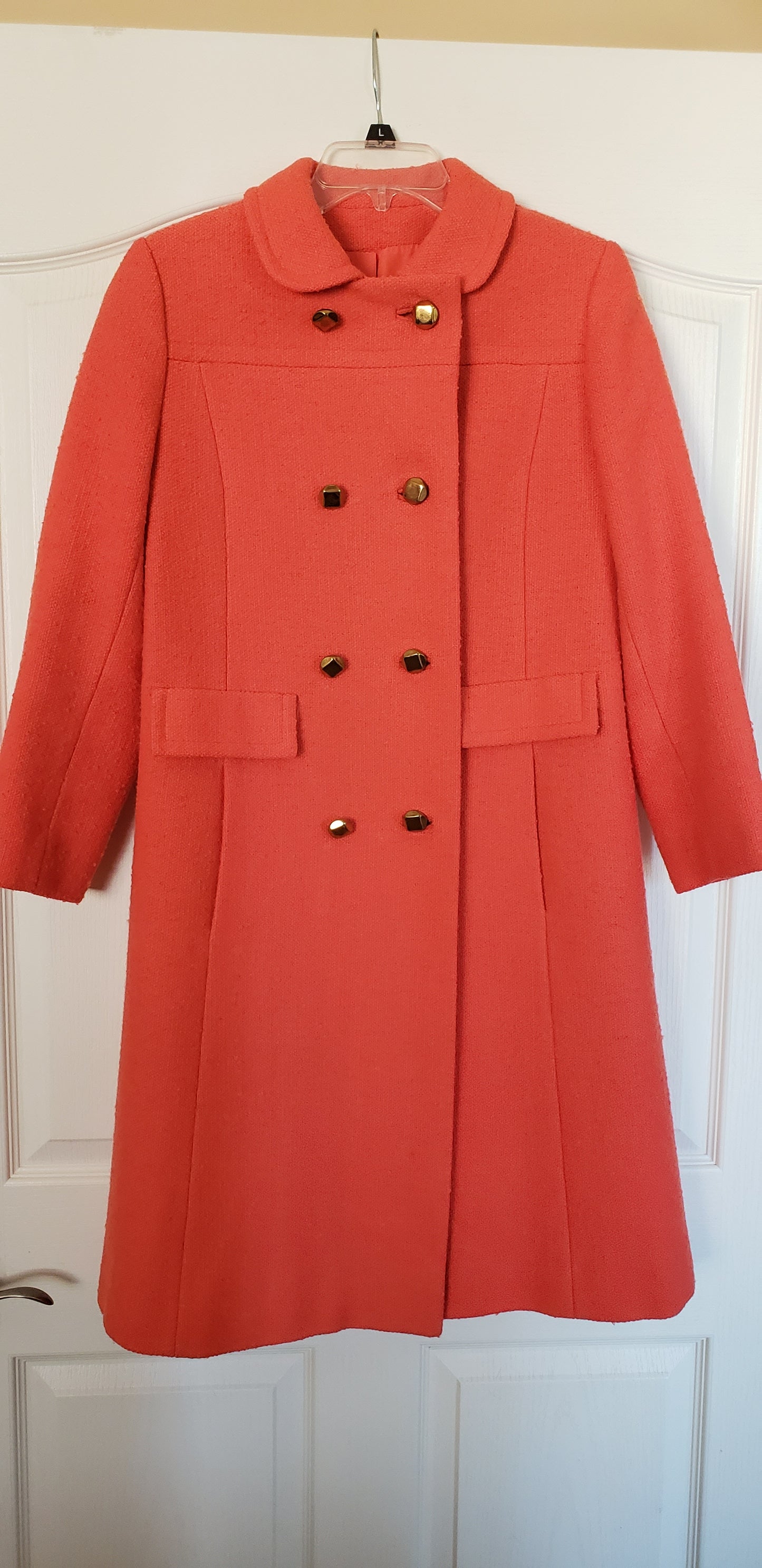 Orange Wool Coat