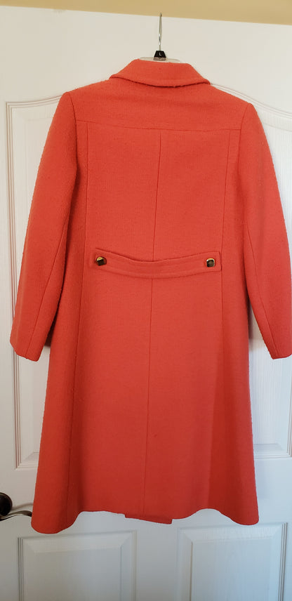 Orange Wool Coat