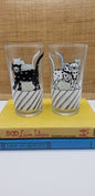 Sassy cat drinking glasses