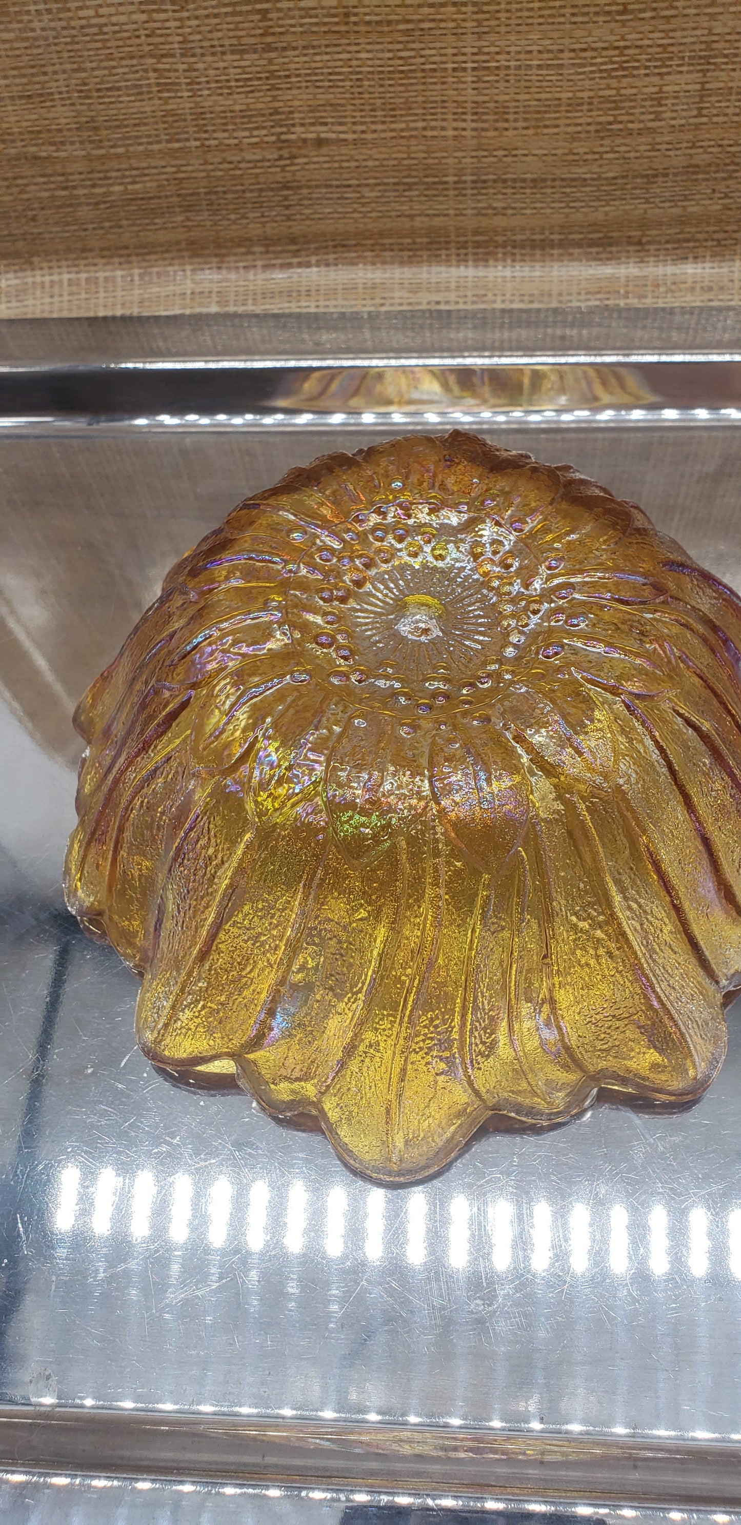 Indiana Glass Marigold Sunflower Candy Dish