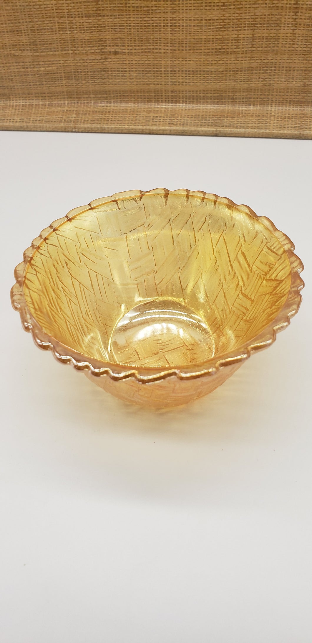 Indiana Carnival Glass Marigold small bowl