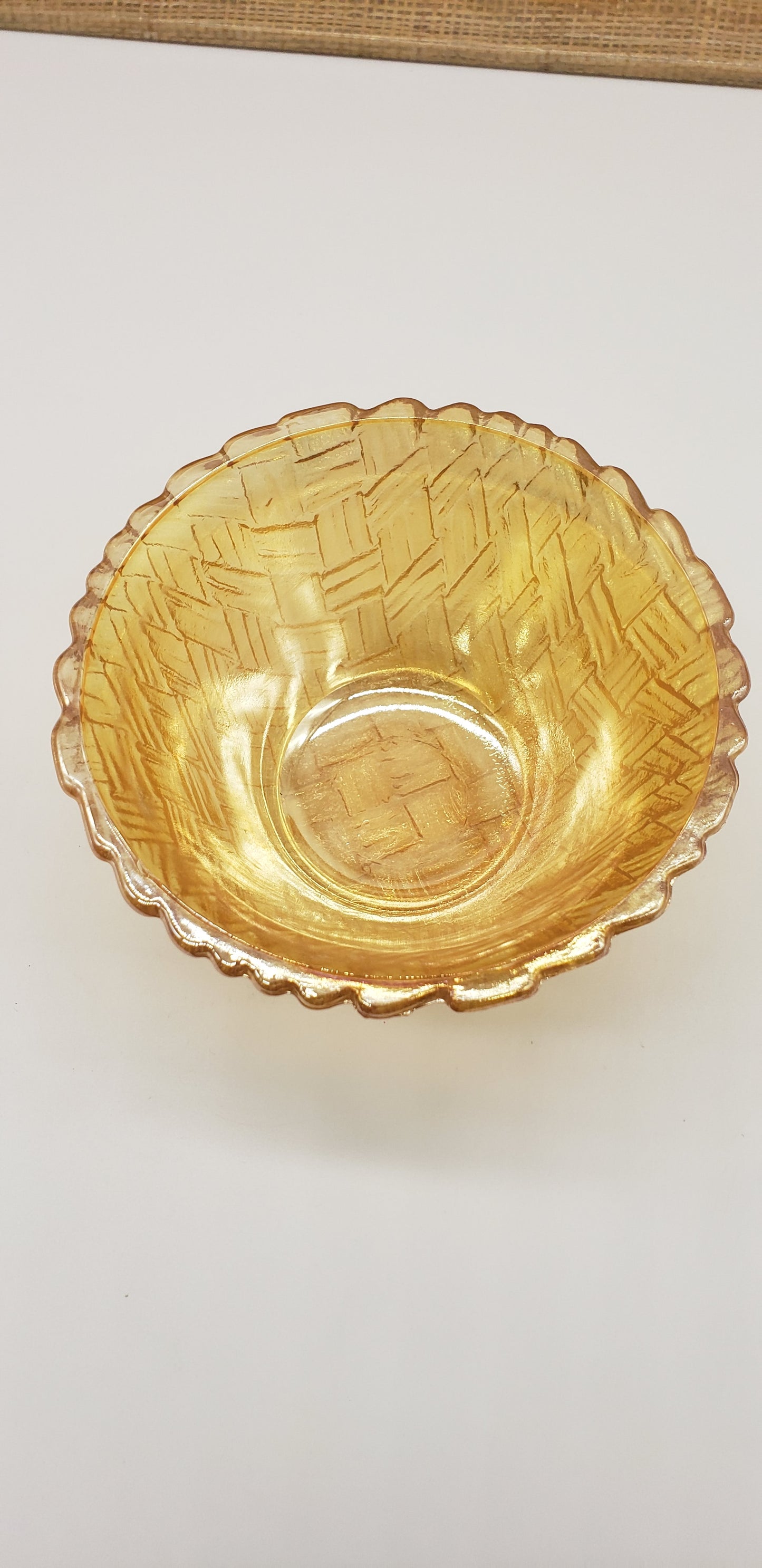 Indiana Carnival Glass Marigold small bowl