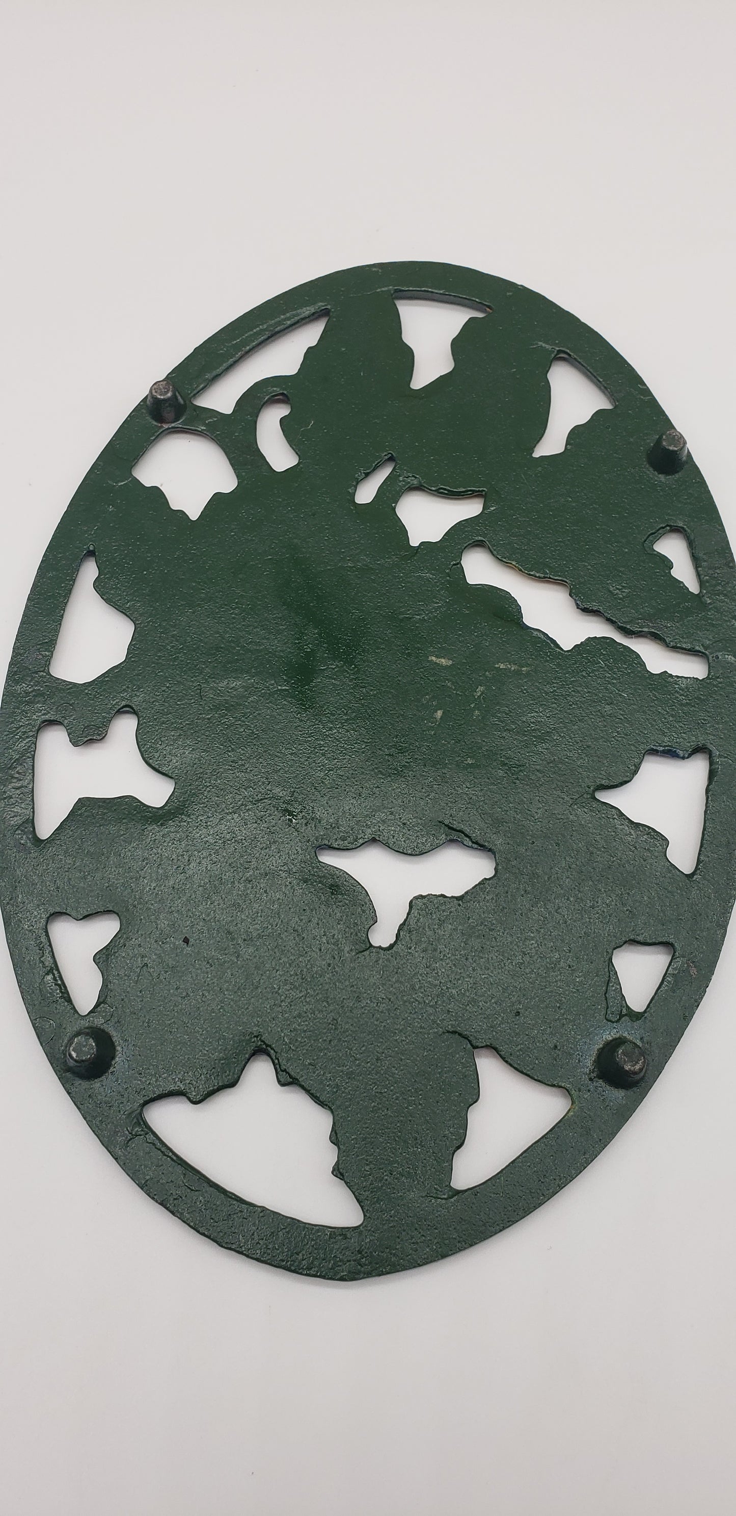 Cast Iron Trivet with Grapes & Strawberries