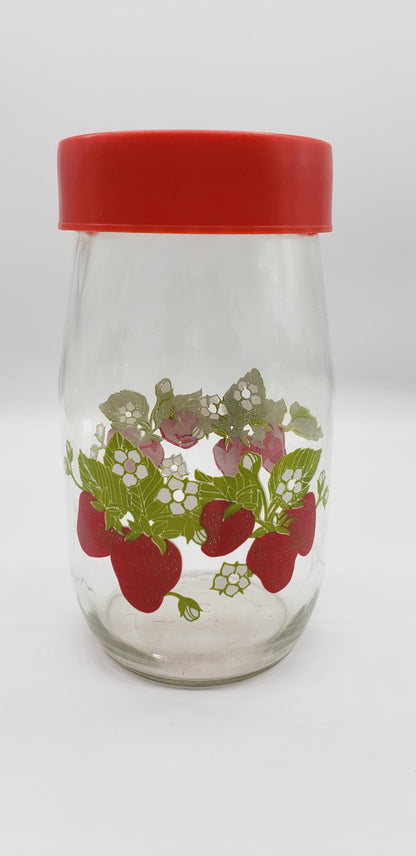 Carlton Glass Strawberry Storage Jar 1.5L