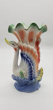 Load image into Gallery viewer, Iridescent Ceramic Swan Vase
