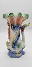 Load image into Gallery viewer, Iridescent Ceramic Swan Vase
