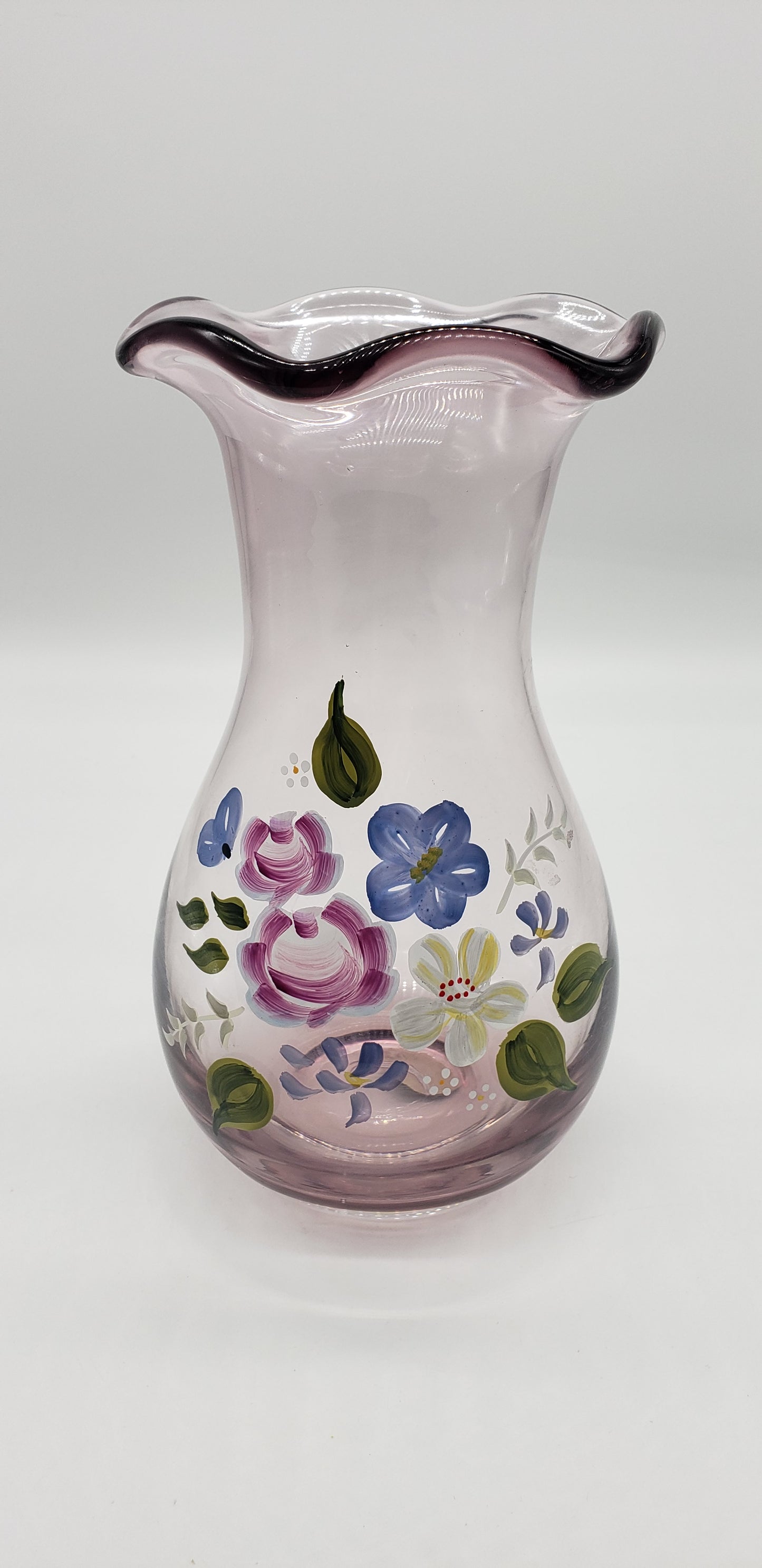 Fenton Amethyst Glass Vase