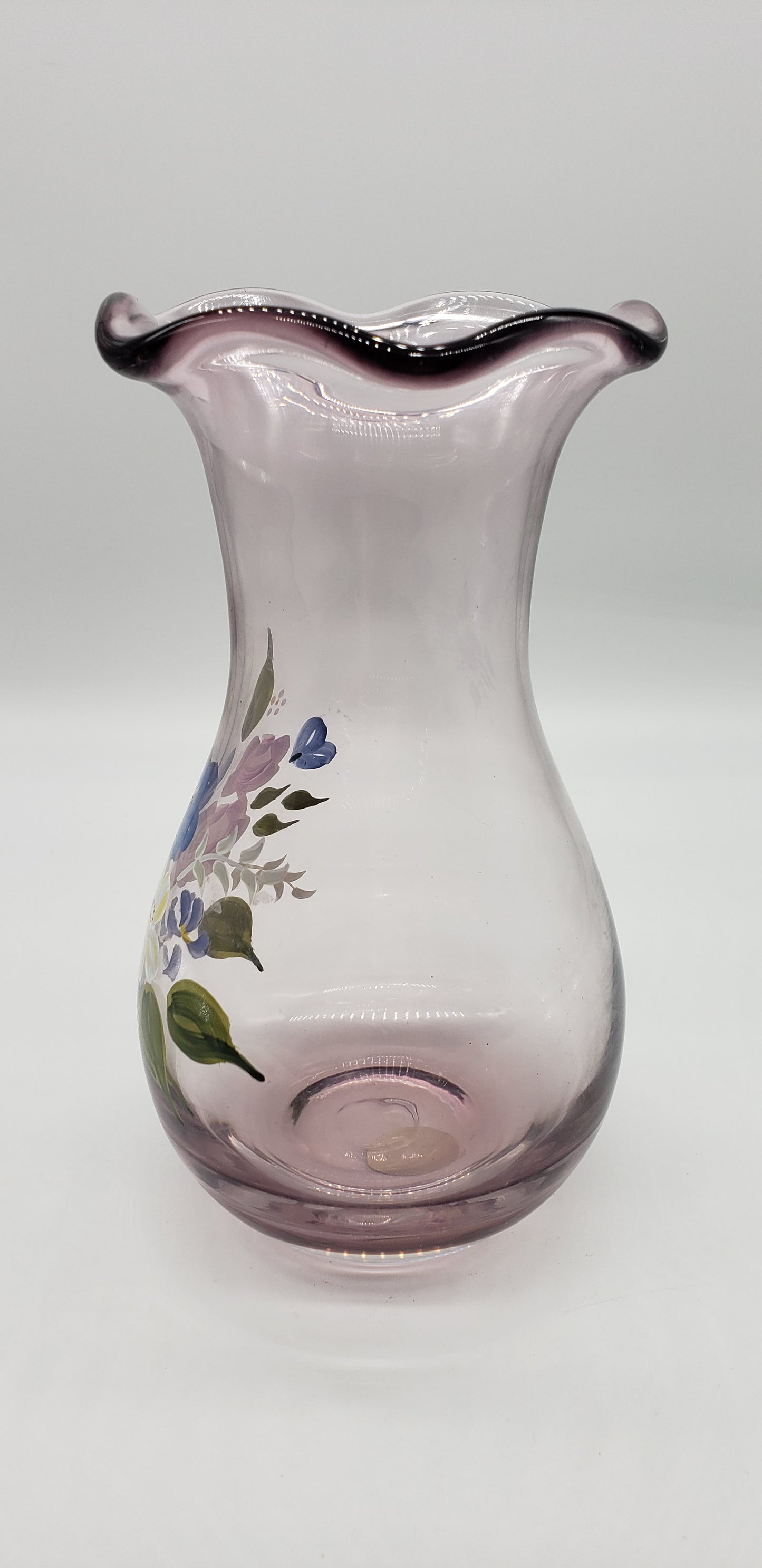 Fenton Amethyst Glass Vase