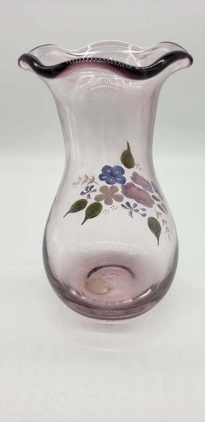 Fenton Amethyst Glass Vase