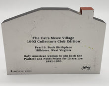 Load image into Gallery viewer, The Cat&#39;s Meow Village Pearl S Buck Birthplace 1993 Collector&#39;s Club Edition
