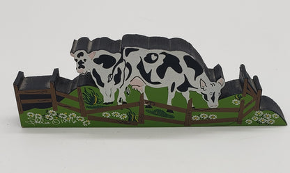 Cows in Field Shelia's 1996 Shelf Sitter