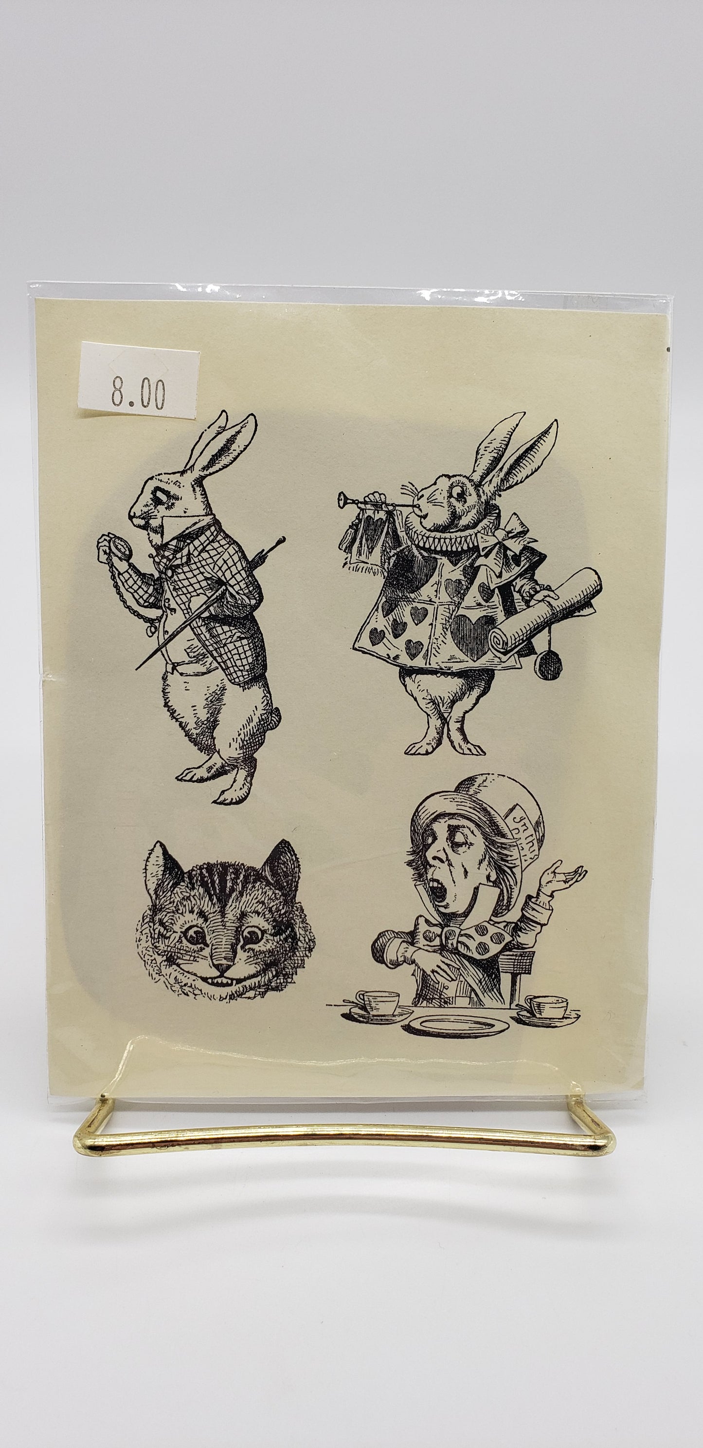 Alice in Wonderland Unmounted Rubber Stamps