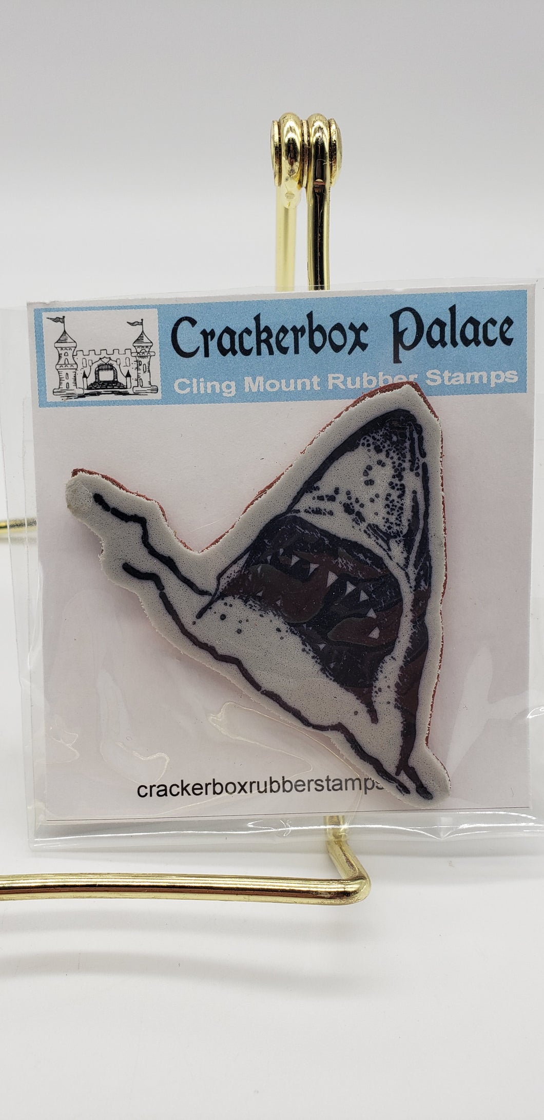 Crackerbox Palace Rubber Shark Attack Stamp