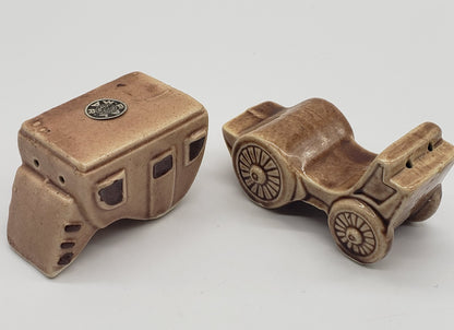 Stacked Stagecoach Salt and Pepper Shakers. Palmar Japan