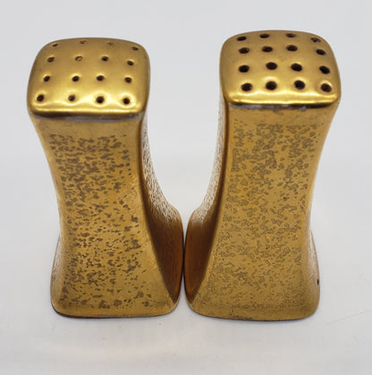 Pickard Gold Encrusted Salt and Pepper Shaker Set