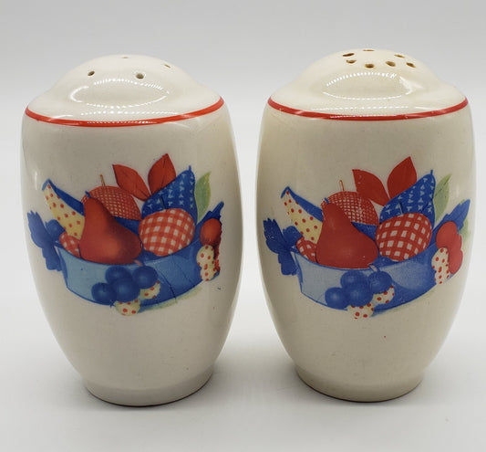 Calico Fruit Salt & Pepper Set