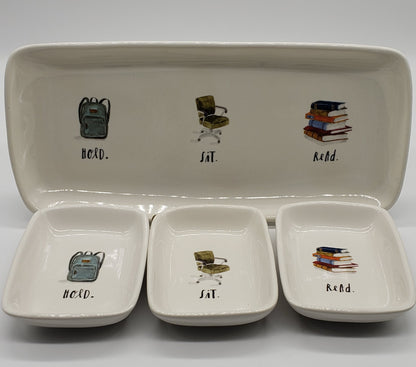 Rae Dunn Hold, Sit, Read Desk / Countertops Trinket Trays