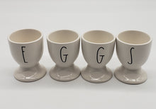 Load image into Gallery viewer, Rae Dunn Magenta Artisan Collection EGGS Egg Cups Set of 4
