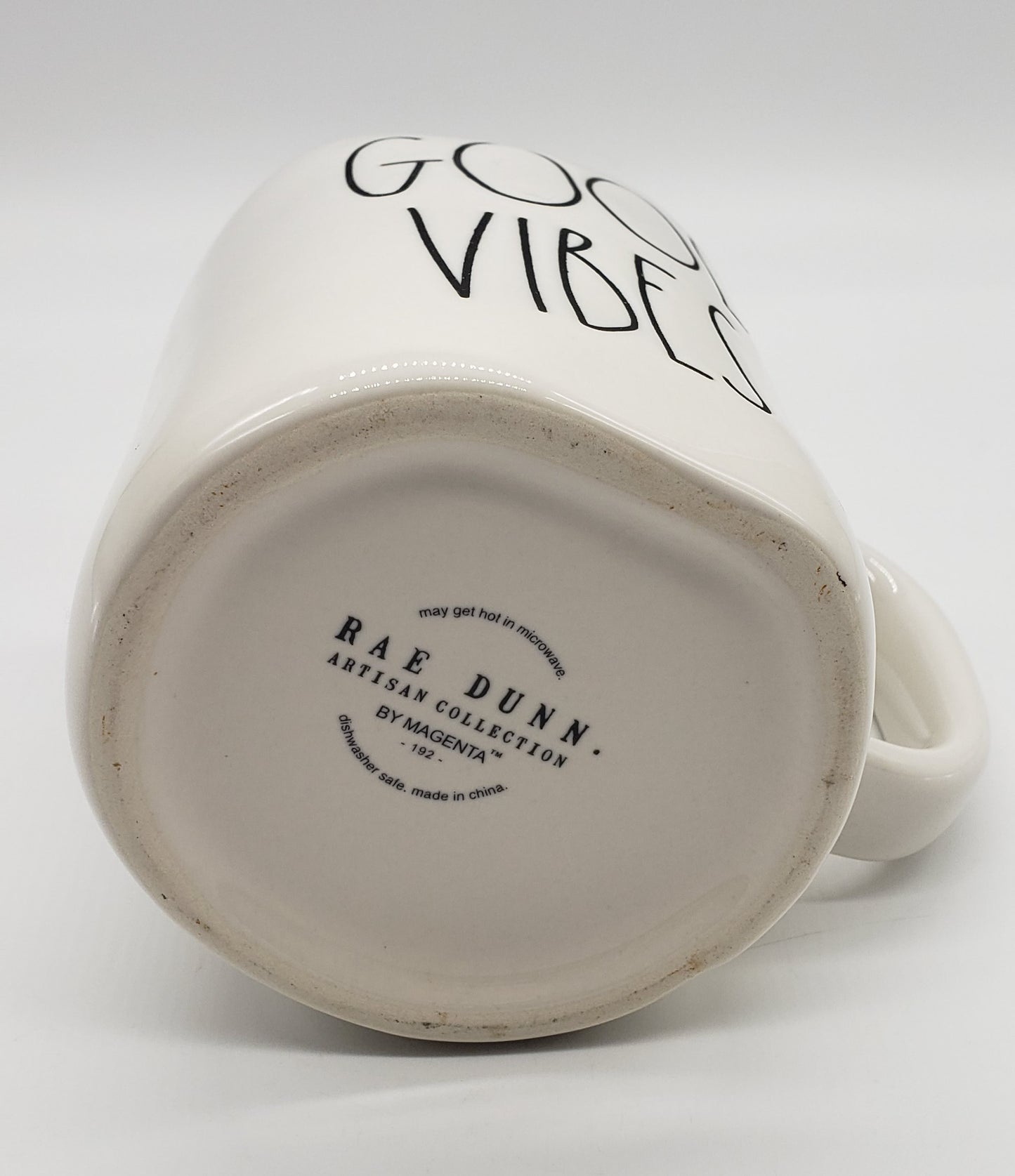 Rae Dunn By Magenta GOOD VIBES Ceramic Coffee / Tea Mug