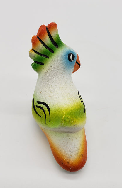 Mexican Pottery hand painted Cockatoo -12