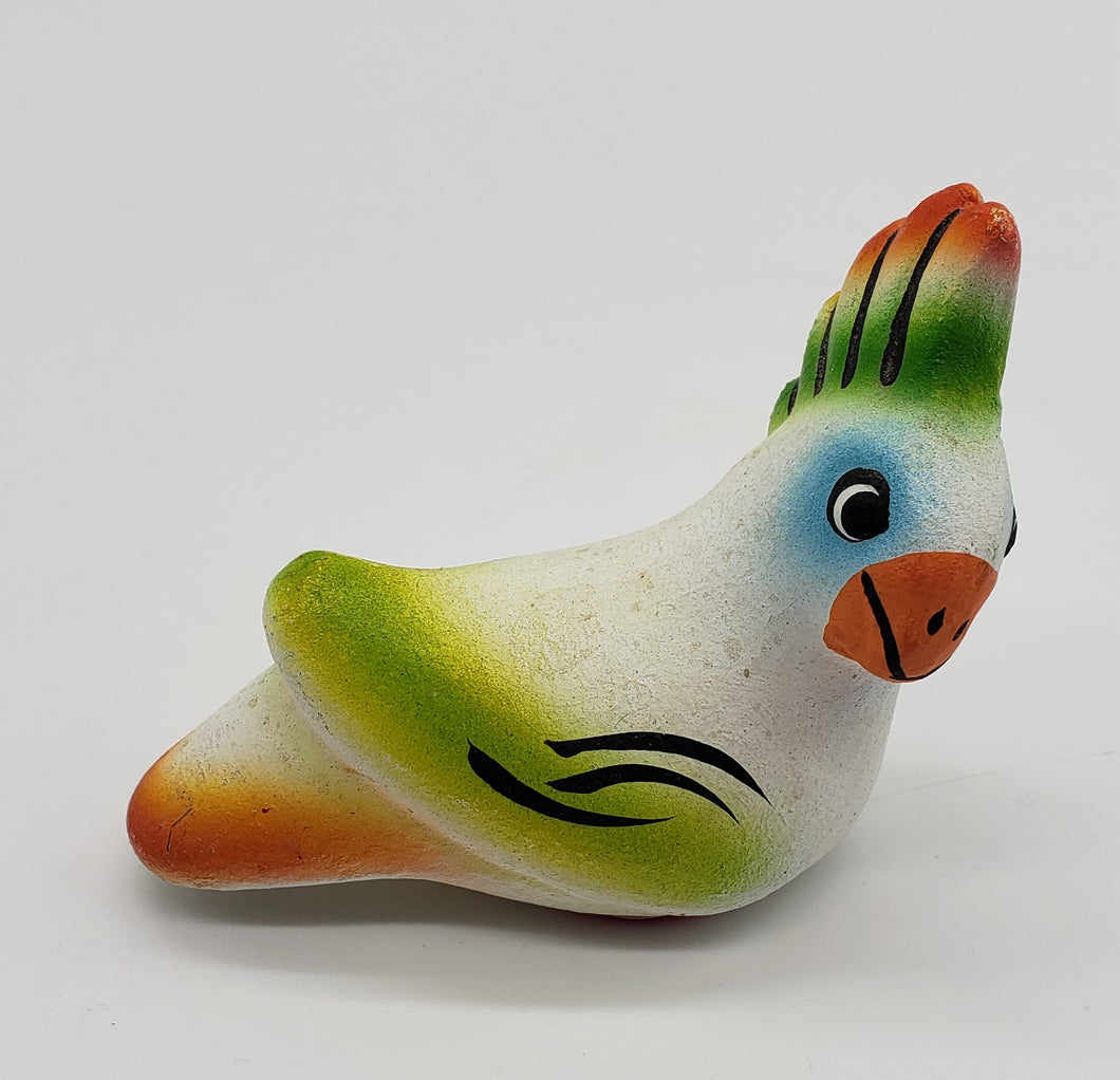Mexican Pottery hand painted Cockatoo -12