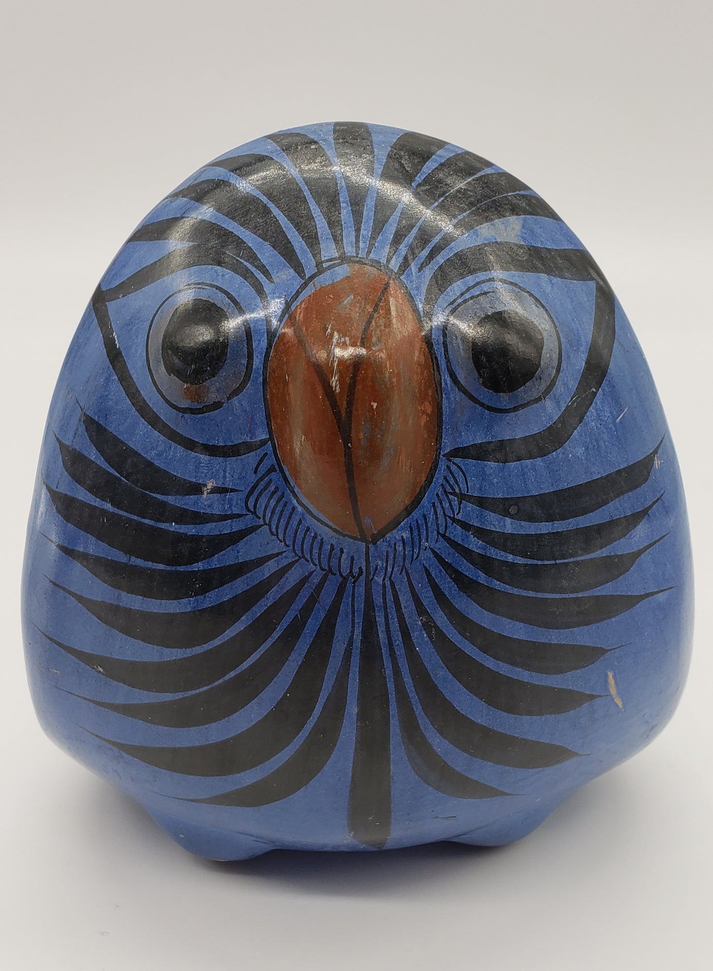 Tonala Mexico Burnished Owl Figurine