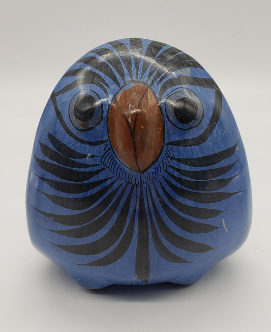 Tonala Mexico Burnished Owl Figurine