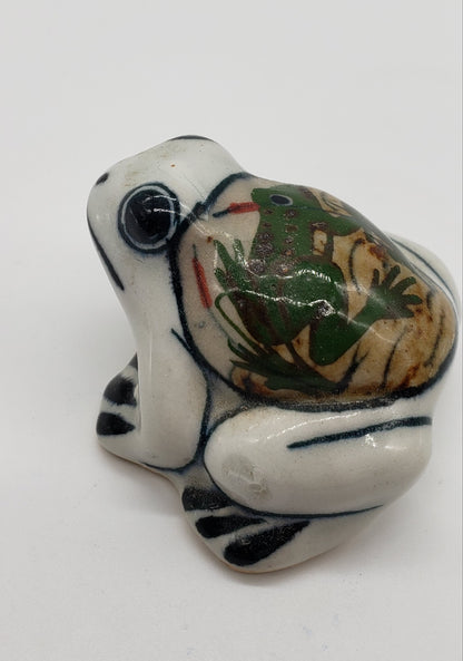 Mexican Pottery hand painted Frog