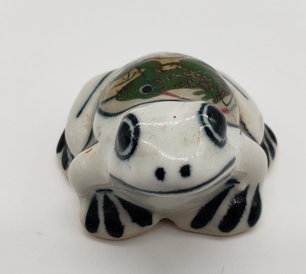 Mexican Pottery hand painted Frog