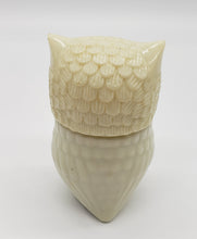 Load image into Gallery viewer, AVON Owl Perfume Milk Glass Cream Sachet Bottle
