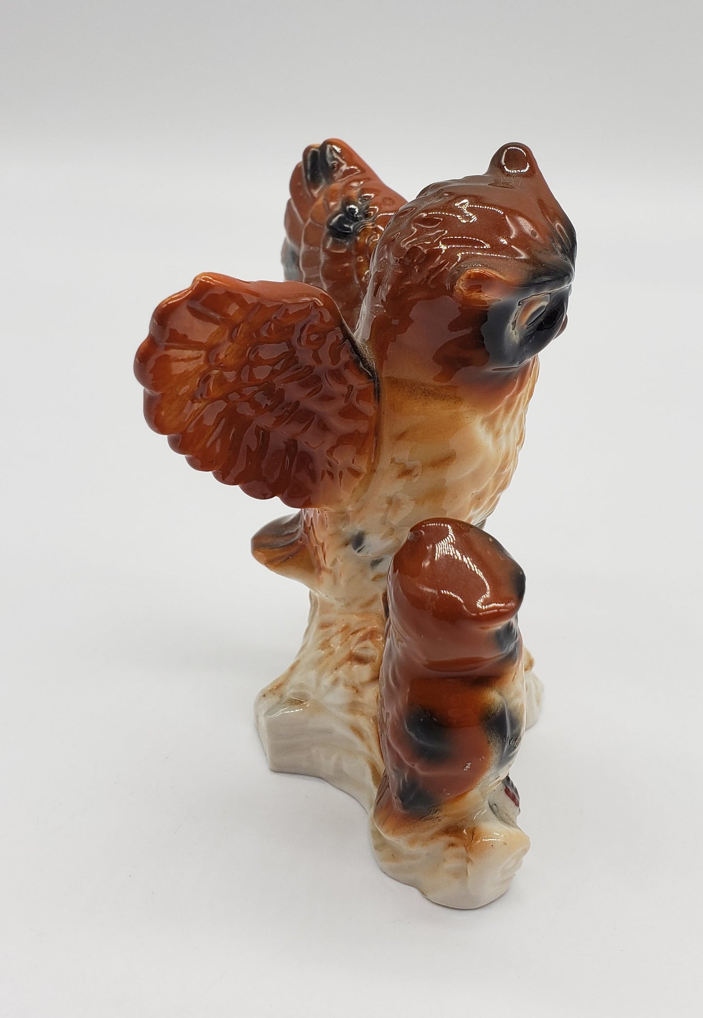 Owl Figurine - Mother and baby owl