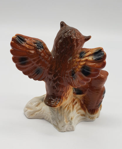 Owl Figurine - Mother and baby owl