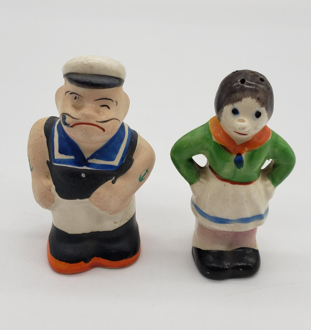 Popeye and Olive Oyl Novelty salt and pepper shakers