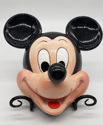 Ceramic Disney Mickey Mouse Figural 3-D Face wall hanging