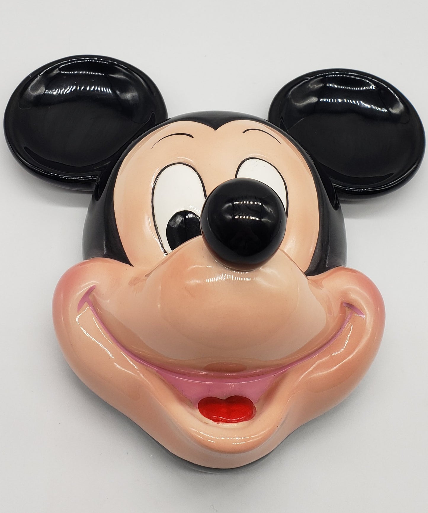 Ceramic Disney Mickey Mouse Figural 3-D Face wall hanging