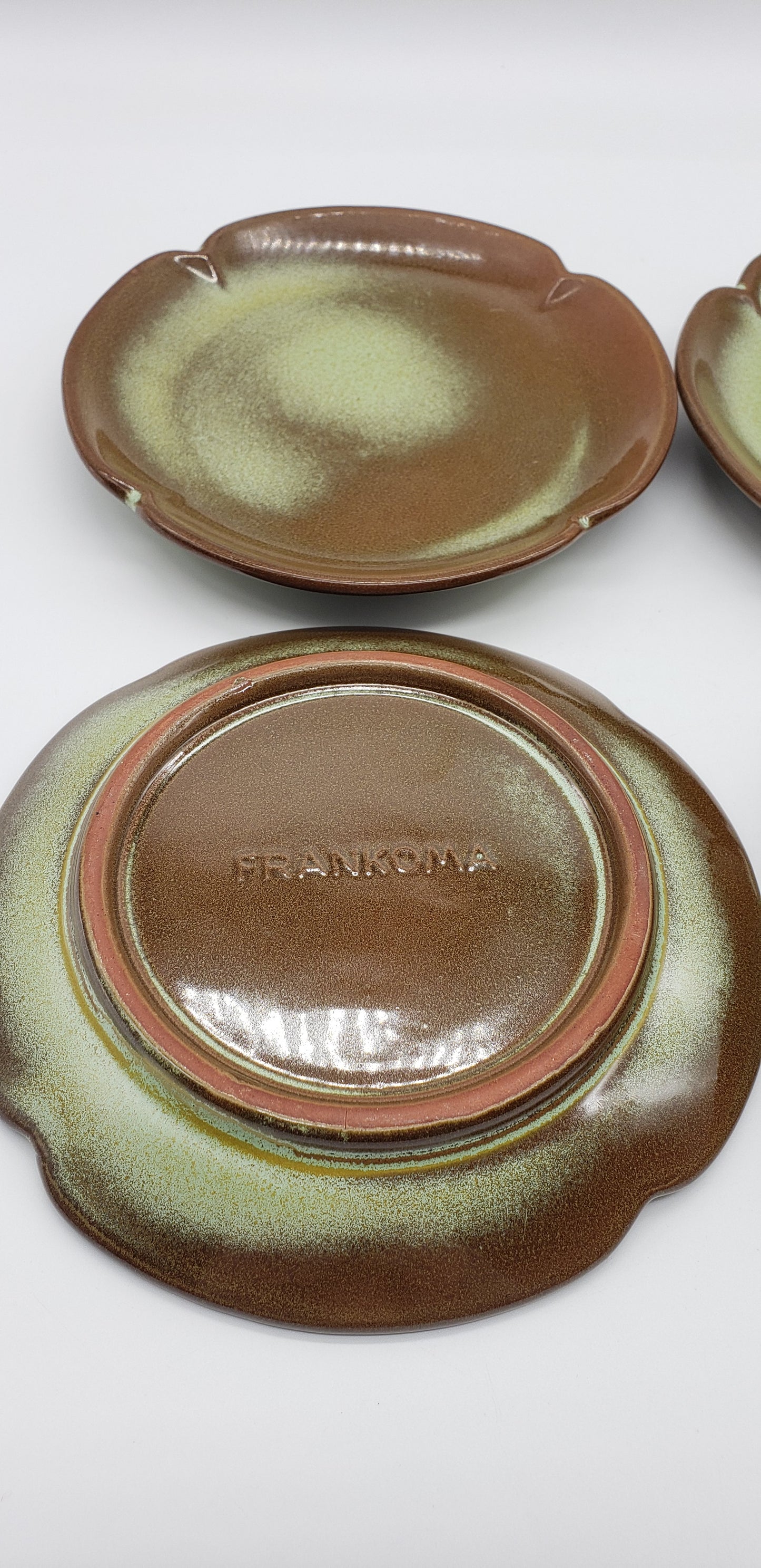 Frankoma Set of 4 - Prairie Green Dessert Plate