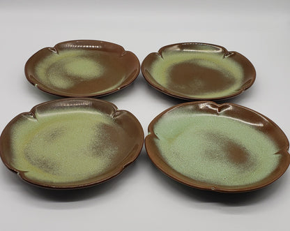 Frankoma Set of 4 - Prairie Green Dessert Plate